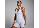 MP Damen Tempo Seamless Neckholder-Top - Chalk Dust - XS