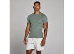 MP Lift Geripptes Muscle-Fit-T-Shirt für Herren - Gunmetal - M