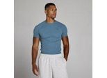 MP Lift Geripptes Muscle-Fit-T-Shirt für Herren - Midnight Slate - XL