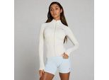 MP Damen Tempo Ultra Seamless Trainingsjacke mit Reißverschluss – Nebel/Silber - XL