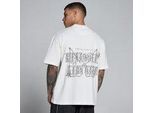MP Herren Lift Grafik Vintage Oversized-Baumwoll-T-Shirt – Vintage-Weiß - L