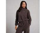 MP Damen Fleece-Pullover mit Stehkragen und 1/4-Reißverschluss - Kakao - M