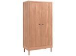 Vipack , Naturfarben , Holz , Eiche , massiv , 3 Fächer , 100x190x55 cm ,
