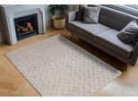 Teppich OBSESSION "Diamond Cut 800", grau, B:120cm H:30mm L:170cm, Polyester, Teppiche, Teppich, Uni Farben, Hoch-Tief Effekt, weich & kuschelig, auch in rund