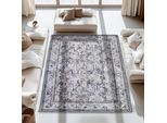 Teppich ASTRA "Piper 251", blau (grau), B:160cm H:6mm L:230cm, Kunstfaser, Teppiche, Teppich, Flachgewebe, Orient Optik, Fußbodenheizungsgeeignet, Wohnzimmer