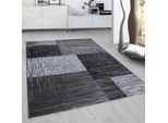 Teppich AYYILDIZ TEPPICHE "Plus 8001, auch als Läufer erhältlich" Gr. 2, schwarz, B:80cm H:6mm L:150cm, Kunstfaser, Teppiche, Teppich, Läufer, gemusterter Flachflor, robust, Webteppich, alle Räume