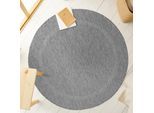Outdoorteppich AYYILDIZ TEPPICHE "RELAX 4311, auch als Läufer und in Rund", grau, H:5mm Ø:160cm, Polypropylen, Teppiche, Outdoorteppich, Läufer, Pflegeleicht, Robust, In- und Outdoor, große Farbauswahl