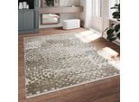 Teppich ESPRIT "Jala", beige, B:200cm H:7mm L:290cm, Polyester, Teppiche, Teppich, Kurzflorteppich, edel, gewebt, modern, geometrisch, weich, Wohnzimmer