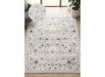 Teppich OTTO HOME "Yasmin, orientalisches Design", grau, B:60cm H:12mm L:90cm, Kunstfaser, Teppiche, Teppich, Vintage-Look, Orient-Optik, mehrfarbig, Wohnzimmer, Schlafzimmer
