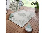 Teppich HANSE HOME "CEBU Wendeteppich" Gr. 3, beige (creme, grün), B:120cm H:5mm L:170cm, Polypropylen (PP), Teppiche, Teppich, In-& Outdoor, Wetterfest, Balkon, Wohnzimmer, Wasserfest, Orientalisch