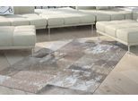 Teppich KAYOOM "Cobra 343", silber, B:125cm H:18mm L:180cm, Rindsleder, Teppiche, Teppich, Teppich aus Leder, gelasertes Design, handgefertigtes Unikat