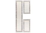 Bettumrandung THEKO "Royal Natur 6030, handgetuftet", beige, H:14mm, Obermaterial: 100% Wolle, Bettumrandungen, Bettumrandung, reine Wolle, meliert, mit Bordüre, Schlafzimmer