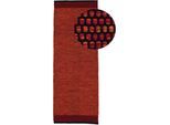 Teppich CARPETFINE "Kelim Mia, auch als Läufer erhältlich", rot, B:60cm H:6mm L:180cm, Baumwolle, Teppiche, Teppich, handgewebt, Baumwolle, Wendeteppich, Fleckerl, Bordüre, Wohnzimmer