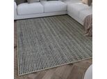 Teppich WECON HOME "Hamptons FOURTEEN", grau (grau braun), B:140cm H:10mm L:200cm, Kunstfaser, Schurwolle, Teppiche, Teppich, Läufer, Fasermix, Kurzflor, Wohnzimmer, Schlafzimmer, elegant, Karo