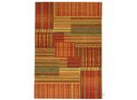 Teppich TOM TAILOR HOME "Stripy Pat", orange (rost multi), B:80cm H:5mm L:150cm, Baumwolle, Kunstfaser, Teppiche, Teppich, Flachgewebe, modernes Patchworkdesign, gestreift, Chenille, Wohnzimmer