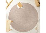 Outdoorteppich AYYILDIZ TEPPICHE "RELAX 4311, auch als Läufer und in Rund", beige, H:5mm Ø:160cm, Polypropylen, Teppiche, Outdoorteppich, Läufer, Pflegeleicht, Robust, In- und Outdoor, große Farbauswahl