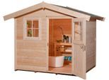 Gartenhaus WEKA "123 Gr.2", beige (naturbelassen), Fußboden im Gartenhaus, ohne Rück- und Seitenwand, ohne Dacheindeckung, Massivholz, Gartenhäuser, Gartenhaus, in verschiedenen Farben