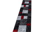 Teppich AYYILDIZ TEPPICHE "Hawaii 1330, auch als Läufer" Gr. 12, rot, B:80cm H:13mm L:300cm, Kunstfaser, Teppiche, Teppich, Kurzflor, handgearbeiteter Konturenschnitt, Wohnzimmer