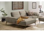 Ecksofa W.SCHILLIG "run, Designsofa mit tollem Sitzkomfort, L-Form", beige (ecru w82), B:299cm H:88cm T:178cm, Longlife Xtra-Leder Z73: Naturwalkleder der Luxusklasse aus den erlesensten Rohhäuten. Hautstärke 1, 1 – 1, 3 mm;ROHLEDER Jacquard-Flachgewebe Q2 W60 (63% Polyester, 37% Polyacryl);ROHLEDER Chenille-Flachgewebe Q2 W77 (68% Polyacryl, 32% Polyester);Stoff S37 (100% Polyester), Sofas, Eckso