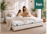 Taschenfederkernmatratze FAN "fan Flex Side Clima T, Matratze 90x200 cm, 140x200 cm & mehr, in H2/H3", weiß (weiß, neutral), B:100cm H:24cm L:200cm, Bezug: 100% Polyester, Matratzen, Taschenfederkernmatratze, Wendematratze mit Aero-System,1034 Federn (bei 100x 200 cm)