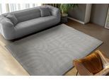 Teppich OBSESSION "Interstellar 501", grau, B:160cm H:25mm L:230cm, Polyester, Teppiche, Teppich, Uni Farben, modernes Design, Hoch-Tief Effekt, Wohnzimmer
