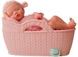 Babypuppe BABY BORN REAL "BABY born Real", rosa (mädchen, heller hautton, geschlossene augen), Puppen, Baby, Vinyl, Babypuppe, wirkt besonders lebensecht; Variante nicht wählbar