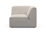 Sofa-Eckelement OTTO HOME "Merid, Sofaelement, Maße B/T/H: 97/97/46 cm", grau (hellgrau), B:97cm H:70cm T:97cm, 100% Polyester, Polsterelemente, Sofa-Eckelement, als Modul oder separat verwendbar, für individuelle Zusammenstellung