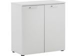Aktenschrank SCHILDMEYER "Serie 1500, Aktenschrank, Made in Germany, B: 80,2 cm", grau (lichtgrau), B:80,2cm H:84,2cm T:41cm, FSC-zertifizierter Holzwerkstoff, Schränke, Aktenschrank, Solide Verarbeitung - Dieses Produkt ist in Deutschland gefertigt