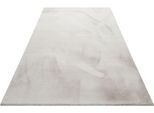 Hochflor-Teppich WECON HOME BASICS "Anna" Gr. 6, grau (hellgrau), B:200cm H:25mm L:290cm, Kunstfaser, Teppiche, Hochflor-Teppich, Wohnzimmer, Schlafzimmer, Felloptik, sehr weich und flauschig, Uni