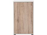 Aktenschrank SCHILDMEYER "Serie 400, Unterschrank, Made in Germany, B 50,9 cm", braun (weiß, wildeichefarben), B:50,9cm H:83,3cm T:41cm, FSC-zertifizierter Holzwerkstoff, Schränke, Aktenschrank, Solide Verarbeitung - Dieses Produkt ist in Deutschland gefertigt