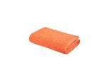 Handtuch OTTO HOME "Riva, 50x100, Premium Handtücher, 500 gr/m²", weiß (orange), B:50cm L:100cm, Webfrottier, Obermaterial: 100% Baumwolle, Handtücher, Handtuch, Hoch-Tief-Struktur, Streifen, weich, 5 Jahre Garantie