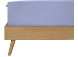 Spannbettlaken SCHIESSER "Jessi aus 100% Baumwolle", lila (lavendel), B:150cm L:200cm, Jersey, Obermaterial: 100% Baumwolle, Bettlaken, Spannbettlaken, für Matratzen bis zu 22 cm Höhe, OEKO-TEX MADE IN GREEN