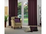Vorhang WIRTH "Newbury, 1 Stück, Kräuselband, blickdicht" Gr. 3, lila (aubergine), B:130cm H:175cm, Jacquard, Baumwolle, Polyester, Gardinen, Vorhang