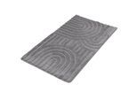Badematte OTTO HOME "Zen, Badvorleger, Badezimmer Teppich, Duschvorleger", grau, H:10mm, Polyester, Badematten, Badematte, Uni Farben, Hoch-Tief-Effekt, modernes Muster, Zen