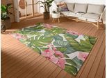 Outdoorteppich HANSE HOME "Tropical", bunt, B:240cm H:3mm L:340cm, Polyester, Polypropylen (PP), Teppiche, Outdoorteppich, In-& Outdoor, Teppich, Wetterfest, Balkon, Garten, Wohnzimmer, Floral