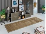Hochflor-Teppich OCI DIE TEPPICHMARKE "MONTIS", beige (braun, beige), B:80cm H:45mm L:250cm, Obermaterial: 100% Polypropylen, Teppiche, Hochflor-Teppich, uni, Langflor, Shaggy, auch in rund, quadratisch und Läufer erhältlich