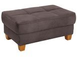 Hocker OTTO HOME "Puccini", braun (mocca), B:99cm H:45cm T:65cm, Luxus-Microfaser Lederoptik (100% Polyester);Luxus-Microfaser ALTARA NUBUCK (100% Polyester), Hocker, Hocker, mit Kontrastnaht