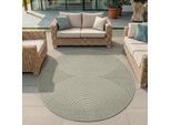 Ayyildiz Teppiche "NOVA 1201, auch als Läufer und Rund" rund 8 mm Höhe Material aus schmutzabweisendem Polypropylen, In-/Outdoor geeignet