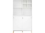 Büromöbel-Set SCHILDMEYER "Serie 500, Büromöbel-Set-3-tlg., Made in Germany", weiß, Holzwerkstoff, Arbeitsmöbel-Sets, Büromöbel-Set, Solide Verarbeitung - Dieses Produkt ist in Deutschland gefertigt