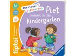 Kinderbuch RAVENSBURGER "tiptoi Abenteuer Großwerden - Piet kommt in den Kindergarten", bunt (weiß, neutral), B:22,5cm H:22,5cm, Bücher, Kinderbuch, Made in Europe