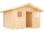 Gartenhaus WEKA "131 Gr.3", beige (naturbelassen), Fußboden im Gartenhaus, ohne Rück- und Seitenwand, ohne Dacheindeckung, Massivholz, Gartenhäuser, Gartenhaus