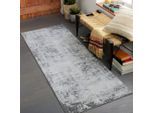 Teppich LIVABLISS "WAMBA", grau, B:80cm H:10mm L:220cm, Polypropylen, Teppiche, Teppich