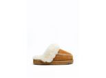 Osprey London Dames 'The Celeste' Kastanje Suède Pantoffel