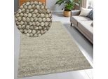 Wollteppich OTTO HOME "Wolly, Wolle, in Standard und Premium Qualität", sand, B:200cm H:14mm L:300cm, Wolle, Teppiche, Wollteppich, handgewebt, Handweb Teppiche, Skandi, Wohnzimmer, Schlafzimmer