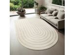 Teppich THE CARPET "Everest", beige (creme), B:200cm H:14mm L:290cm, Polypropylen, Teppiche, Teppich, moderner Wohnzimmer Teppich hohe Flordichte