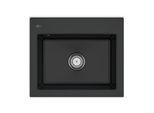 Villeroy und Boch Subway 60 S Einbauspüle 330900S5 Spülbecken, 600 x 510 mm, ebony CeramicPlus