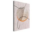 artgeist , Orange, Cappuccino , Textil, Holzwerkstoff , rechteckig , 40x60x1.2 cm , Keilrahmen ,