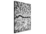 artgeist , Schwarz, Weiß , Textil, Holzwerkstoff , rechteckig , 40x60x1.2 cm , Keilrahmen ,