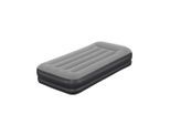 Bestway , Schwarz, Dunkelgrau , Metall, Kunststoff , 97x36x191 cm , RoHS, GS-geprüft , integrierte elektrische Pumpe, integriertes Kissen, beflockte Schlafseite ,