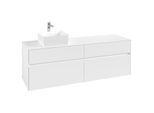 Villeroy und Boch Collaro Waschtischunterschrank C05000MS 160 x 54,8 x 50 cm, Waschtisch links, White Matt